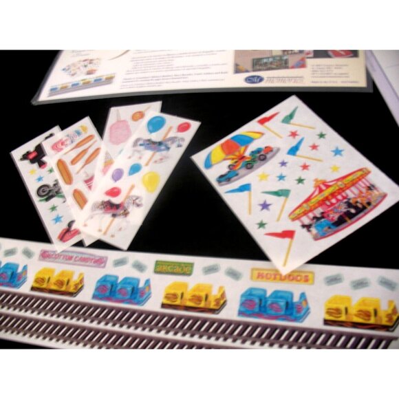 Amusement Park Stickers, Carta Bela FARMHOUSE SUMMER SCRAPBOOKING KIT, - Picture 9 of 9